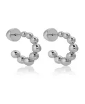Серьги-Кольца Bubble Huggie Hoops Ettika, silver - фото 3