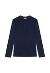Пижамный топ Yamamay MIX MATCH, Dark Blue Plain/Dark Blue - фото 4