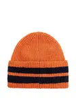 Шапка бини в рубчик Tiny Cottons, оранжевый - фото 2