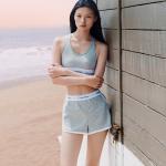 Бралетт с логотипом Racerback Calvin Klein, серый - фото 9