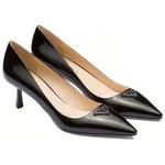 Туфли женские Prada на высоком каблуке, черный - фото 3