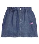 Джинсовая юбка Off-White, синий - фото