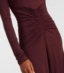 Платье макси Doppia со сборками Max Mara, Ciliegia - фото 5