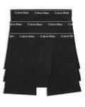 Хлопковые боксеры Calvin Klein, 3 шт, черный - фото