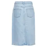 Юбка Object Ellen Denim midi skirt, синий - фото 4