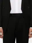 Костюм с двубортным пиджаком Marsem, черный - фото 5