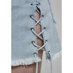 Юбка Urban Classics Denim Lace Up, синий - фото 4