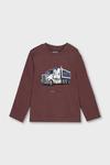 Детская хлопковая водолазка Mayoral, бордовый - фото