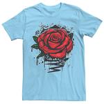 Мужская футболка Rugged Rose Drip с рисунком Licensed Character, цвет Light Blue - фото