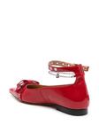 GANNI балетки с бантом, красный - фото 3