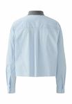 Блуза Oui Button-down blouse, Light Blue White/Light Blue - фото 7