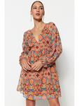 Платье trendyol, оранжевый - фото 4