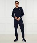 Толстовка Ea7 Regular Fit с полосами на рукавах, синий / белый - фото 2