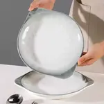 Ceramics Набор керамических мисок для риса Underglaze с квадратной тарелкой Stone Pattern 8 дюймов, 2 предмета - фото 4