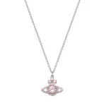 Vivienne Westwood Платиновые колье унисекс pink - фото 2