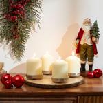 Подсвечник X-Mas, 32x5 см, натуральный/серебряный - фото 2