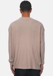 Топ с длинными рукавами WAFFLE Dropsize, серо-коричневый - фото 3