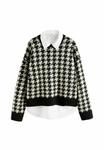 Джемпер Next Jumper, Mono Houndstooth/Black - фото