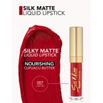 Помада для губ silk matte liquid lipstick Flormar, nr. 7 - claret red, объем 4.5 мл - фото 2