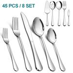 Набор столовых приборов Vesteel, серебряный - фото