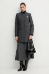Пальто с шерстью Morgan, серый - фото 2