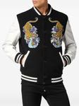 Philipp Plein бомбер с нашивками, черный - фото 3