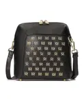 Сумочка с металлическими вензелями Kazar, черный - фото