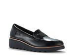 Лоферы Clarks Sharon Pace Loafer, Black Leather - фото