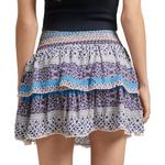 Юбка мини Superdry Vintage Tiered, синий - фото 2