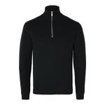 Свитер Selected Dane Half Zip, черный - фото