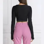 Облегающий топ Versace, черный - фото 3