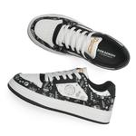 Низкие кеды для скейтбординга Unisex Doraemon, градиент черный - фото 5