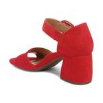 Women's Chardonnay Hook And Loop Pump Sandal In Red Suede Leather Vionic - фото 3