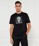 Футболка с изображением пришельцев Regular fit Boss Orange, черный - фото