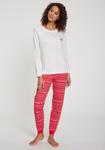 Пижама LASCANA Pajama, цвет bright red/White - фото 2
