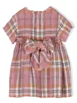 Льняное платье в клетку Il Gufo, розовый - фото 2