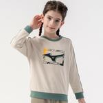 Детская толстовка Mizuno, светло-бежевая - фото 9