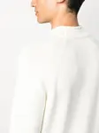Джемпер тонкой вязки с воротником-стойкой Zanone, белый - фото 5