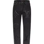 Джинсовые брюки Lv Monogram LOUIS VUITTON, черный - фото 4