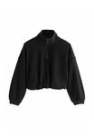 Толстовка Next LONG SLEEVE TEXTURED ZIP, Black - фото