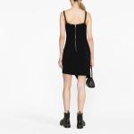 Женское черное платье-комбинация PINKO - фото 4