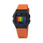 CASIO Кварцевые часы унисекс с черным циферблатом на ремешке из смолы - фото 8