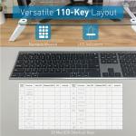 Беспроводная Bluetooth-клавиатура Macally (серый космос) - фото 5