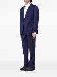 Однобортный костюм Tagliatore, синий - фото 3
