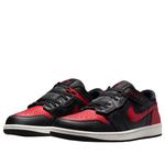 Кроссовки Air Jordan 1 Low Yeezy-On 'Black Varsity Red' - фото 3