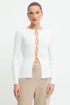 Кардиган Bardot, белый - фото