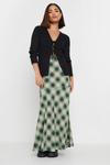 Юбка макси в клетку Pixiegirl Petite, зеленый - фото 3