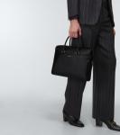 Кожаный портфель duffle Saint Laurent, черный - фото 2