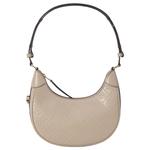 TORY BURCH Кожаная сумка-полумесяц с монограммой Т - фото