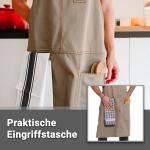 Фартук Zollner 00000595, серо-коричневый - фото 4